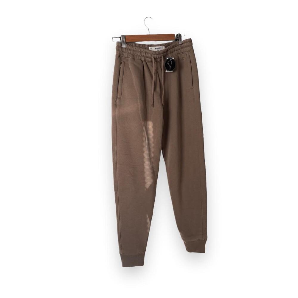 Hollister tan sweatpants with drawstring